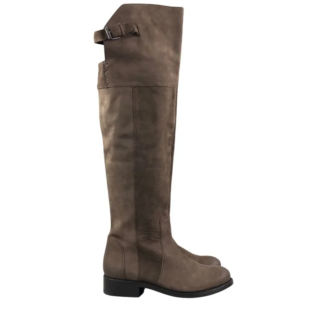 DV Dolce Vita Women's Size 6 Brown Leather Over The Knee OTK Tall Boots
